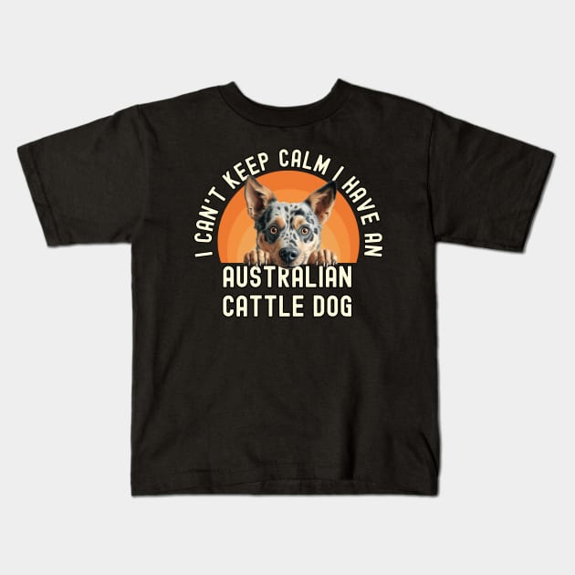 Australian Cattle Dog Kids T-Shirt by The Jumping Cart